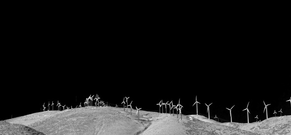 Joe Sterne Photography, California, roadtrip, c2c12, black and white, wind farm